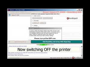Reset Epson ET-2500 printer - Waste Ink Counter - by WIC Reset Tool