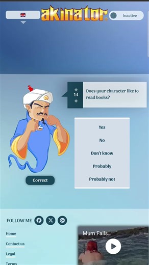 Making akinator guesses Globgogabgalab