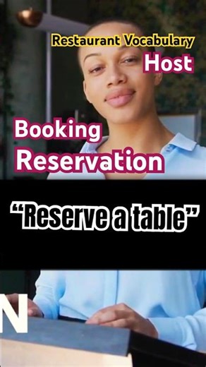 🤵🏻🍝What is a Restaurant Reservation? What is a Booking? What is a Restaurant Host? #reservation