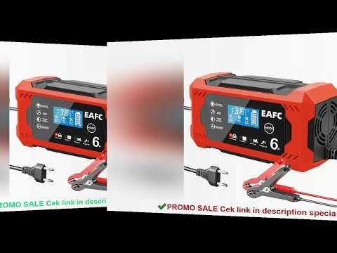 Car Battery Charger 12V 6A Intelligent Fast Charging Pulse Repair Type Full Auto-Stop Dual-Mode Lead