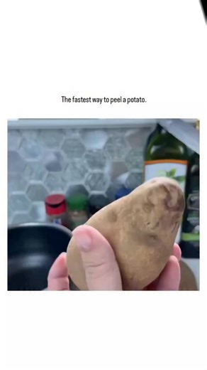 what if on Instagram: "The video depicts a spiral peeling technique that strips away most of a potato's flesh in one continuous strip, leaving scant edible remains and igniting backlash over apparent food waste. Authored by @Lil_Spanky_ , an influencer known for provocative content, the post garnered over 6 million views and thousands of replies in under 48 hours, illustrating effective rage bait strategies on X. Common responses propose practical alternatives like mechanical peelers or skipping