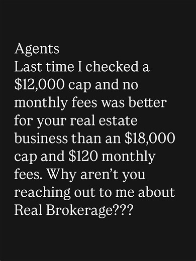 Anthony Scornaienchi | Real Estate Expert on Instagram: "Let’s do the math agents love to ignore. A $12,000 cap with no monthly fees vs. an $18,000 cap plus $120/month… and somehow the more expensive option keeps winning 🤯 If your brokerage takes more of your money the more successful you become, that’s not “support”… that’s a tax on your production. The smartest agents I know aren’t chasing shiny logos or empty promises. They’re building profitable businesses with lower caps, no junk fees, rev