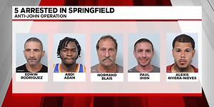 Police arrest 5 men in undercover ‘anti-john’ prostitution sting