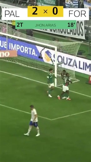 PALMEIRAS CHEGA AO 2 A 0 CONTRA O FORTALEZA APÓS BELO CABECEIO DE ARIAS