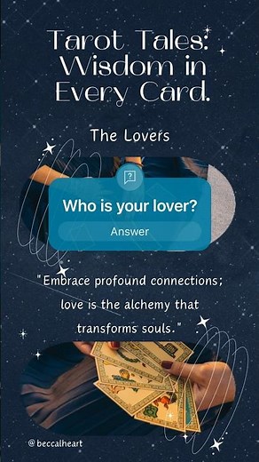 🌟The lovers🌟💓 Let the Lovers guide you to embrace the beauty of connection. #tarot #tarotreading