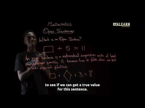 JSS1 | Mathematics | Open Sentence | Week 2 (Second Term)