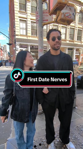 First Date Nerves @Hinge 🖤 #hingepartner #meetcute #hinge #love #nyc #streetinterview #foryou #foryoupage #fyp