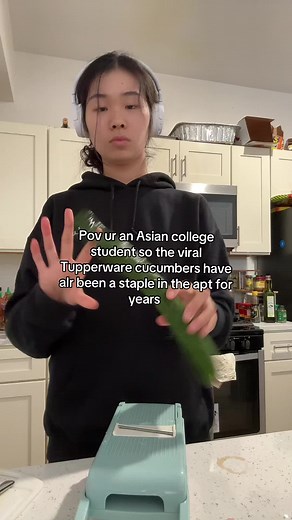 Relaxing ASMR Cucumber Experience for Sleep | Asian College Student POV