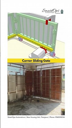Upgrade your entrance with a space-saving corner sliding gate