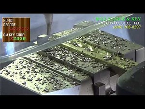 HU100 Key Decode and Cutting