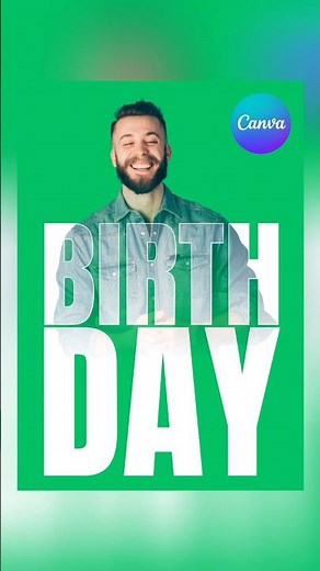 Beautiful Canva Birthday Card design tutorial! #canva #canvadesign #canvatutorial #design