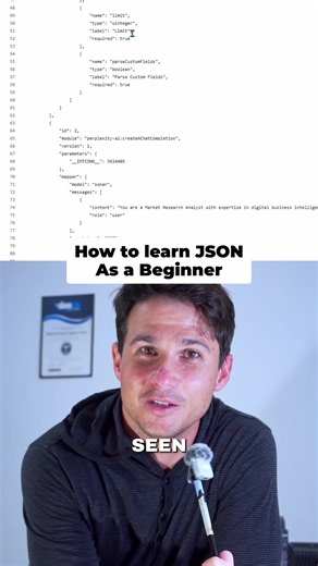How to learn JSON as a beginner in 2026. #learnai #aitools #aiforbusiness #aiautomation