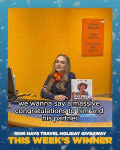 🎉 £100k Hays Travel Holiday Giveaway WINNER 🎉 Throughout February, we're giving away £100k worth of prizes in the Hays Travel Holiday Giveaway! EVERY WEEK we're giving YOU the chance to WIN back the cost of your dream holiday when you book with us! 😍 Watch now to find out the winner! Could you be our next one?! 🤔 | Hays Travel