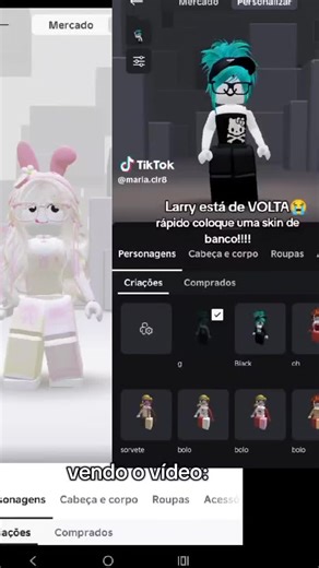 Larry Voltou! Como Criar a Skin de Bacon no Roblox