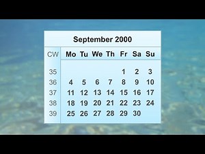 September 2000 Calendar