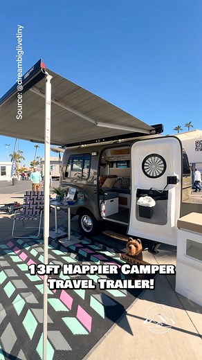 Who knew 70 square feet could feel this free? 🌄🚐 The HC1 Studio by Happier Camper is lightweight, towable by almost any vehicle, and packed with everything you need to live, work, and adventure off-grid. 🌎 🛏️ Modular Adaptiv™ interior = bed, office, or dining in minutes 🔋 Off-grid ready w/ solar power station 🚿 Kitchenette w/ fridge, sink, & water system 🚐 Only 1,100 lbs = tow it with a car! Whether you’re weekend camping, remote working, or living tiny full-time, this camper is freedom o