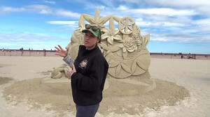 5.7K views · 390 reactions | Mélineige Beauregard explains her sculpture. | Hampton Beach Sand Sculpting Classic | Facebook