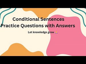 Conditionals||English Grammar ||If Clause ||Practice Questions #englishgrammar #youtube