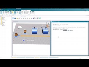 Plant Simulation 23 - AGVs on tracks