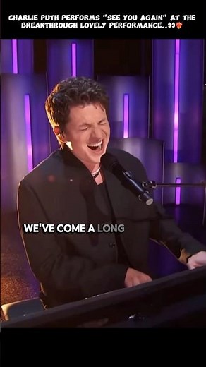 "See You Again Cover By Charlie Puth Performs