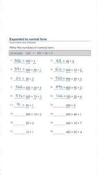 Grade Place Value Worksheet ✅💯 #grade2math #maths #placevalue #education #mathshorts #maths