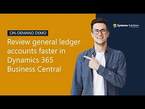 Review General Ledger Accounts Faster in Dynamics 365 Business Central