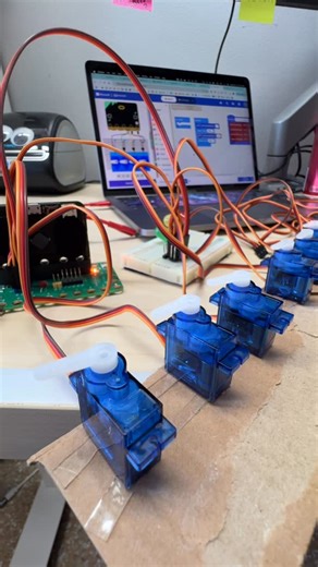 @technochic on Instagram: "How do I connect 12 motors & 200 NeoPixels to micro:bit? I had to do some tests to find out! Stay tuned for more behind the scenes window display content. ❤️❤️❤️Help me bring these displays back this year by supporting the Kickstarter link in bio. @technochic #makersgonnamake #making #maker #makermovement #electronics #makingit #ledprojects #neopixel #led #windowdisplay #microbit @microbit_edu @msmakecode @e14community #arduino #microcontroller #diyelectronics #diycirc