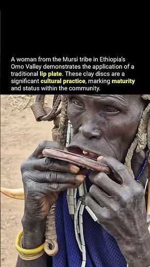Mursi Tribe Lip Plate Tradition