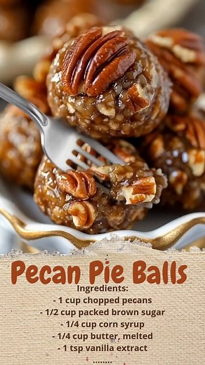 918K views · 579 reactions | Pecan Pie Balls (No-Bake) | Cakecrafted Recipes | Facebook