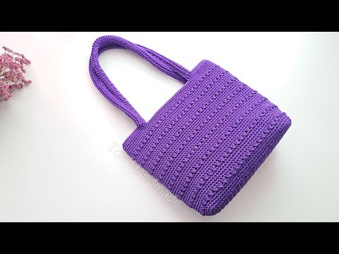 How to Crochet Tote Bag | Beginner friendly! | Toh Handmade