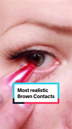 This is the most realistics brown contact lenses for light eyes @Eyeling ♥️#contactlenses #coloredcontacts #browncontactlenses