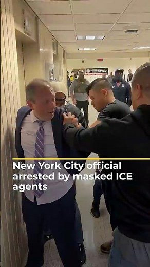 New York City Comptroller Brad Lander arrested by ICE agents | AJ #shorts