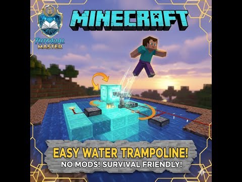 The EASIEST Water Trampoline in Minecraft