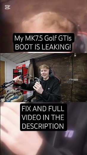 My MK7.5 GTI BOOT IS LEAKING! #mk8golfr #automobile #cartok #funny #mk7 #gti #vw #vwgolfgti #golf