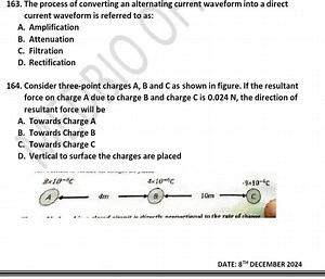 163. The process of converting an alternating current waveform ... | Filo