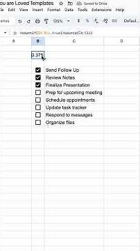 How to make a checklist with a progress bar