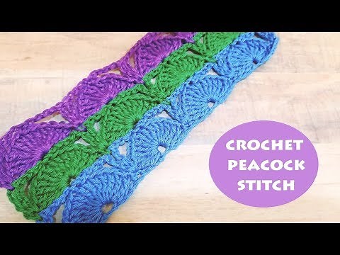 How to crochet a peacock/fan stitch? | Crochet With Samra