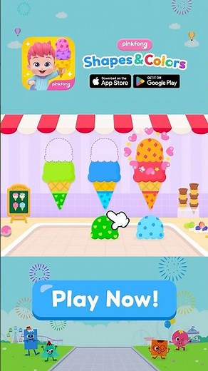💕🍦Learn shapes & colors with sweet games!ㅣPinkfong Shapes & Colors App
