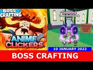 NEW UPDATE *HOW TO DO CRAFTING* [CRAFTING] Anime Clicker Simulator ROBLOX | January 10, 2022
