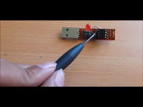 Programming ATtiny85 with USB directly without external programmer