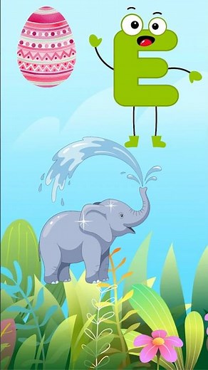 E Sound Words for Kids | Learn Words Starting with E | Easy English Vocabulary