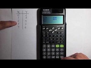 Casio fx-991ES PLUS | Linear regression.
