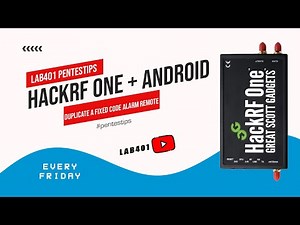 #pentestips: HackRF with Android Smartphone : Duplicate a Fixed Code Alarm Remote