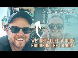 We installed a huge fridge into our canopy - 130 LITRES