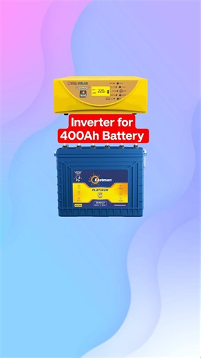 Which inverter actually works with 400ah #solarbattery #shorts