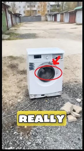 Washing Machine vs Brick | Extreme Test Gone Wrong #shorts