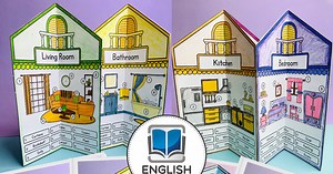 House Vocabulary Paper Craft Template - English Created Resources
