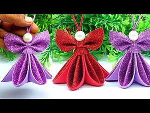 DIY Angel Ornaments | Easy 5-Minute Paper Angel for Stunning Christmas Tree Decorations