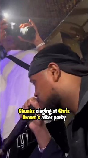 #chunkz singing at #chrisbrown after party