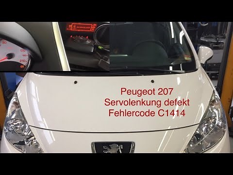 Peugeot 207+ Servolenkung defekt Fehlercode C1414